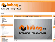 Tablet Screenshot of hubag.ch